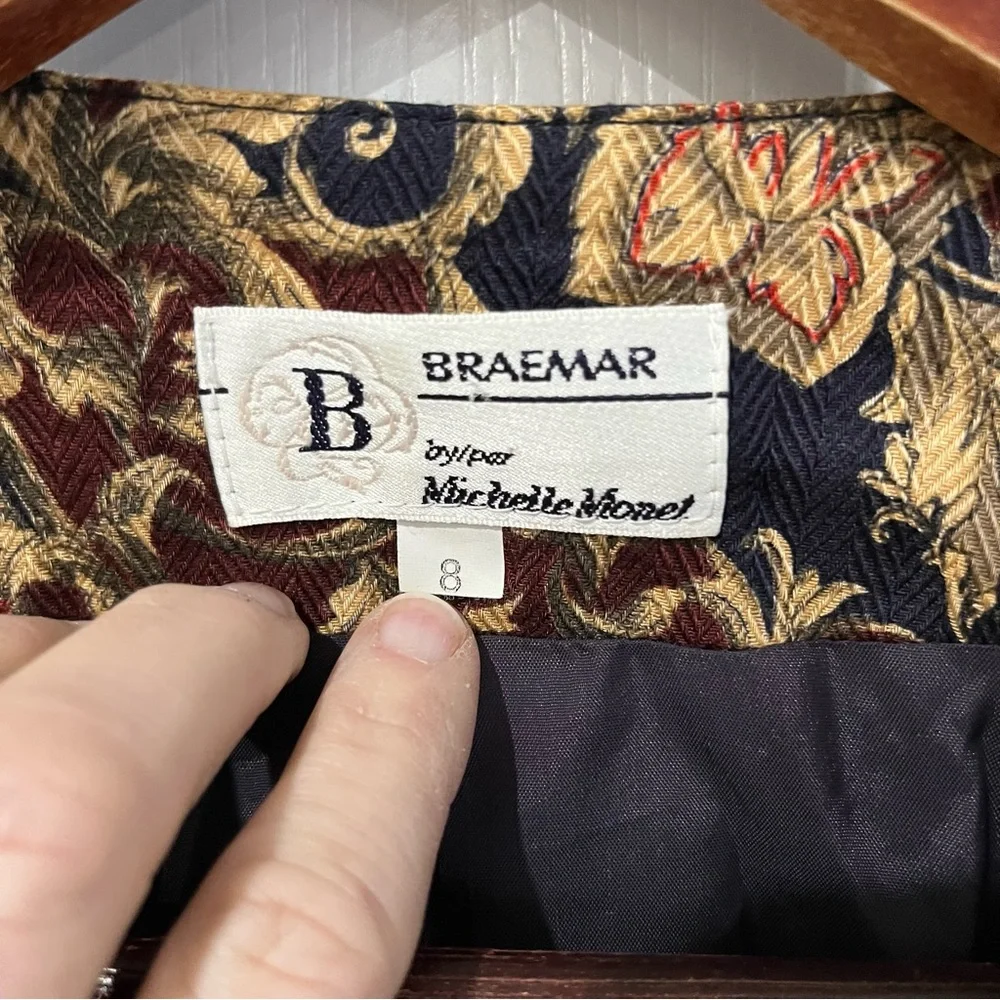 Braemar Women's Floral Jacket - blazer Multicolour size 8 - Picture 4 of 9
